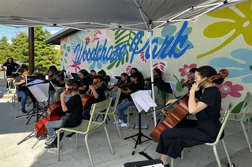 Concierto Comunitario en Woodchase Park. The Nucleus Orchestral Texas