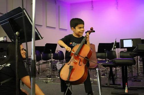Concierto inaugural del programa de orquesta infantil y juvenil The Nucleus Orchestral en Texas