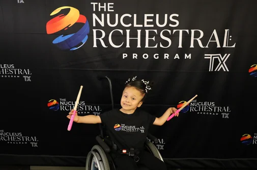 Alumna del programa infantil The Nucleus Orchestral Texas
